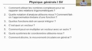 Introduction au cours de Maths Pour Physique Générale EPFL [upl. by Isabella795]