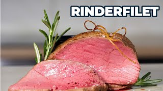 Rinderfilet braten  so wird es perfekt saftig und zart [upl. by Ehcsrop]