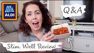 ANSWERING VIEWERS QUESTIONS ABOUT MY WEIGHT amp Eating Aldi Slim Well Range Test amp Review [upl. by Walworth]