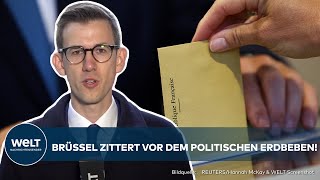 EUROPAWAHL Rechte Kräfte erstarken  Erste Wahlprognosen aus Brüssel [upl. by Earej]