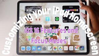 iPad Home Screen Customization  Setting up Widgets Focus Modes and Shortcuts [upl. by Anialeh807]