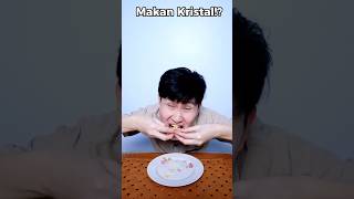 Kristal bisa dimakan food asmr mukbang makanan permen [upl. by Anaujnas]