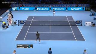 ATP World Tour Finals 2011 RR2  Roger Federer vs Rafael Nadal [upl. by Dearden987]