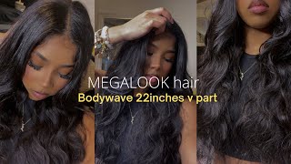 Most Natural Glueless V Part Wig 🔥 The Best No Lace No Glue Wig Install ftMEGALOOK HAIR [upl. by Finnegan]