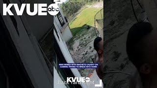 Man caught on camera breaking into home with machete leaves family on edge shorts [upl. by Ralph]