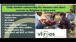 What is new on VLIRUOS 2024 a 1400 euromonth Scholarship for masters in BelgiumWho is eligible [upl. by Eicam]