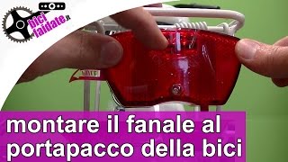 Come montare il fanale posteriore a led al portapacco bici TUTORIAL [upl. by Jann908]