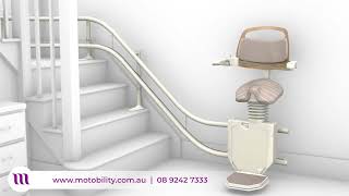 Stannah Stairlifts  Stannah Sadler perch stairlift [upl. by Twyla]