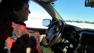 Elder John Wesley talks about fishing derby and eagles along the ice road crossing lac Seul [upl. by Kellina]