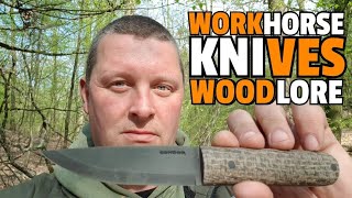 ✔ WORKHORSE KNIVES Woodlore ☆ Knife Review ☆ German [upl. by Fenn]