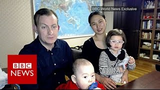 Prof Robert Kelly is back amp this time his wife amp children are meant to be in shot BBC News [upl. by Aifos]