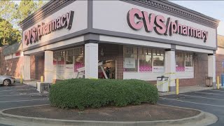 Suspects crash down door at Cobb CVS fail in ATM robbery attempt [upl. by Coy]