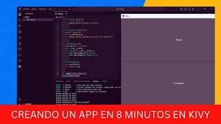 CREANDO UN APP EN 8 MINUTOS  KIVY tutorial [upl. by Anoik]