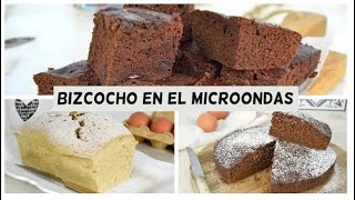 BIZCOCHOS en el MICROONDAS  Rápidos deliciosos y gastando menos luz [upl. by Tade121]