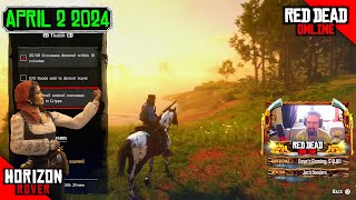 RDR2 Online Daily Challenges 42 amp Madam Nazar location  RDR2 April 2 2024 [upl. by Ennaylil]