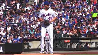 Jacob deGrom 100 MPH Fastball Slow Motion Pitching Mechanics 3rd Base Side View [upl. by Hyacinth]