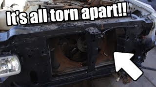 S10 V8 Swap The truck is all torn apart [upl. by Noinatrad]