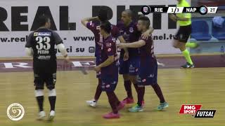 Serie A Planetwin365 Futsal  Real Rieti vs Lollo Caffè Napoli Highlights [upl. by Aseen]