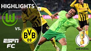 🚨 EXTRA TIME THRILLER 🚨 Wolfsburg vs Borussia Dortmund  German Cup Highlights  ESPN FC [upl. by Lenee]