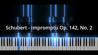 Schubert  Impromptu Op 142 No 2 D935 in in A♭ major  NVKpiano [upl. by Emor]