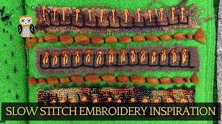 How To Do Slow Stitch Embroidery Using Fabric Scraps embroidery slowstitching stitching [upl. by Nylirek158]