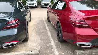 Havana Red vs Tasman Blue 2023 Genesis G70 33T RWD [upl. by Nollahp]