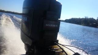 FAST GLASSTREAM BASS BOAT test run [upl. by Etnor]