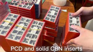 PCD and solid CBN inserts [upl. by Costanzia]