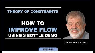 Theory of Constraints 3 Bottle Demo to improve Flow [upl. by Noemys]