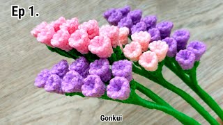 Crochet flower  Easy Crochet Statice flower 💗Ep1 Petals crochetflower crochet beginners [upl. by Vivian688]