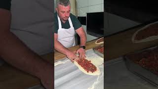 Turkish traditional beef and cheese Pide [upl. by Hershel]