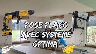 Pose de placo avec système Optima [upl. by Nnor431]