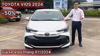 ✅Toyota Vios Tháng 72024 Siêu Giảm giá Vios số sàn chỉ hơn 400 triệu Giảm 50 Thuế 2024  XE365 [upl. by Imtiaz876]