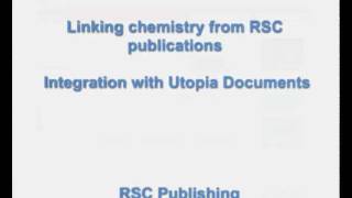 RSC enhanced publications and Utopia Documents [upl. by Enrev]