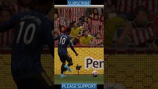 Marcus Rashford scores great goal to make it 40 vs Brentford trending shorts fifa22 [upl. by Kcirred506]