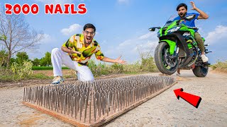 2000 Nails VS Ninja ZX10R  जो हुआ वो देखकर आप चौंक जायेंगे  Superbike Survive or Not [upl. by Artnoed]