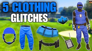 GTA 5 TOP 5 CLOTHING GLITCHES AFTER PATCH 168 Tron Fit Rare Joggers amp More [upl. by Ielirol]