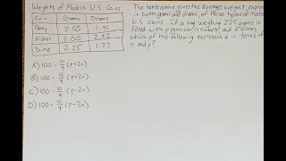 If a bag of coins weighing 225 grams is filled with p pennies n nickels and d dimes which of the [upl. by Peirce]