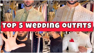 Top 5 wedding outfits  best ethnic looks for men 🔥😍 [upl. by Nedry412]