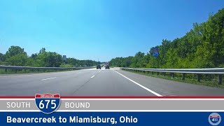 Interstate 675 Beavercreek to Miamisburg  Ohio  Drive Americas Highways 🚙 [upl. by Elahcim]