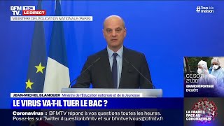 Le bac et le brevet 2020 intégralement en contrôle continu lintégralité des annonces de Blanquer [upl. by Ennovi]