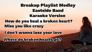 Breakup Playlist MedleyEastside Band Karaoke Version [upl. by Yelyk]