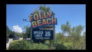 Folly Beach South Carolina beach follybeach atlanticoceanTRAVEL [upl. by Idnarb37]