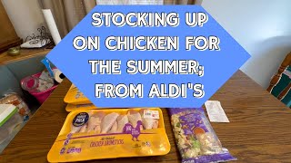 STOCKING UP ON CHICKEN FOR THIS SUMMER FROM ALDIS groceryhaul [upl. by Aiki746]