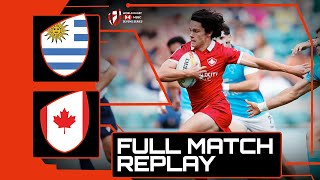 CRUCIAL score lands Canada a HUGE win  Uruguay v Canada  HSBC London Sevens Rugby [upl. by Noinatrad]