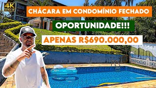 CHÁCARA em CONDOMINIO PORTEIRA FECHADA R 690 Mil [upl. by Sirehc]