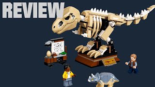 LEGO Jurassic World T RexSkelett in der Fossilienausstellung Review 76940 DeutschHD [upl. by Minsk]