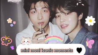 mini moni iconic moments ❤ btsarmy btsarmy rm jimin [upl. by Ahsineb352]