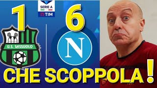 😱 CALCIO SHOW ‼️ SASSUOLONAPOLI 16 🔥 3 gol OSIMHEN e 2 KVARATSKHELIA 😱 stasera OTTIMI 👍 [upl. by Atwekk]