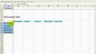 Transposing list in Excel 2003 change columns to rows or rows to columns [upl. by Arob]